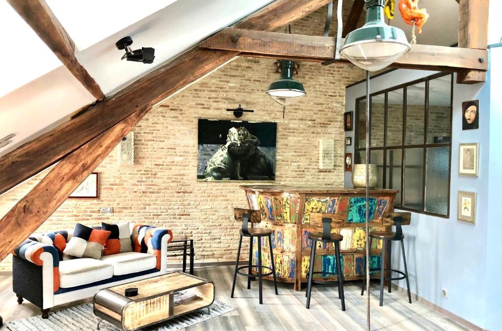Saint-Martial-de-Nabirat Apartment | In Sarlat Luxury Rentals, Medieval Center - Loft Stella Matutina -2p-ascenseur-climatisation