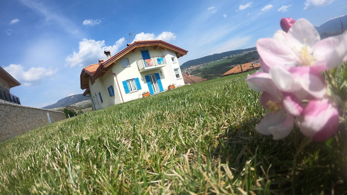 Brez Apartment | In the green and cool Trentino large apartment with garden, balcony, parking space