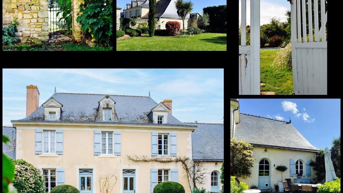 Noyant-la-Plaine House | In the heart of the Anjou vineyards between Angers and Saumur, a veritable jewel of greenery
