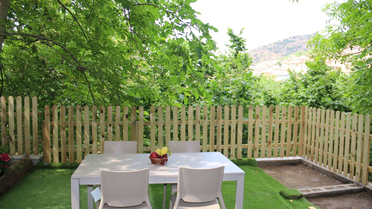 Aritzo Condo | Independent stone apartment in a holiday home with garden and barbeque