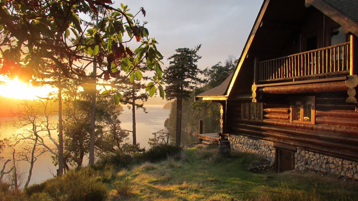 Sturdies Bay House | InTheBluff - Galiano's Oceanside Log House