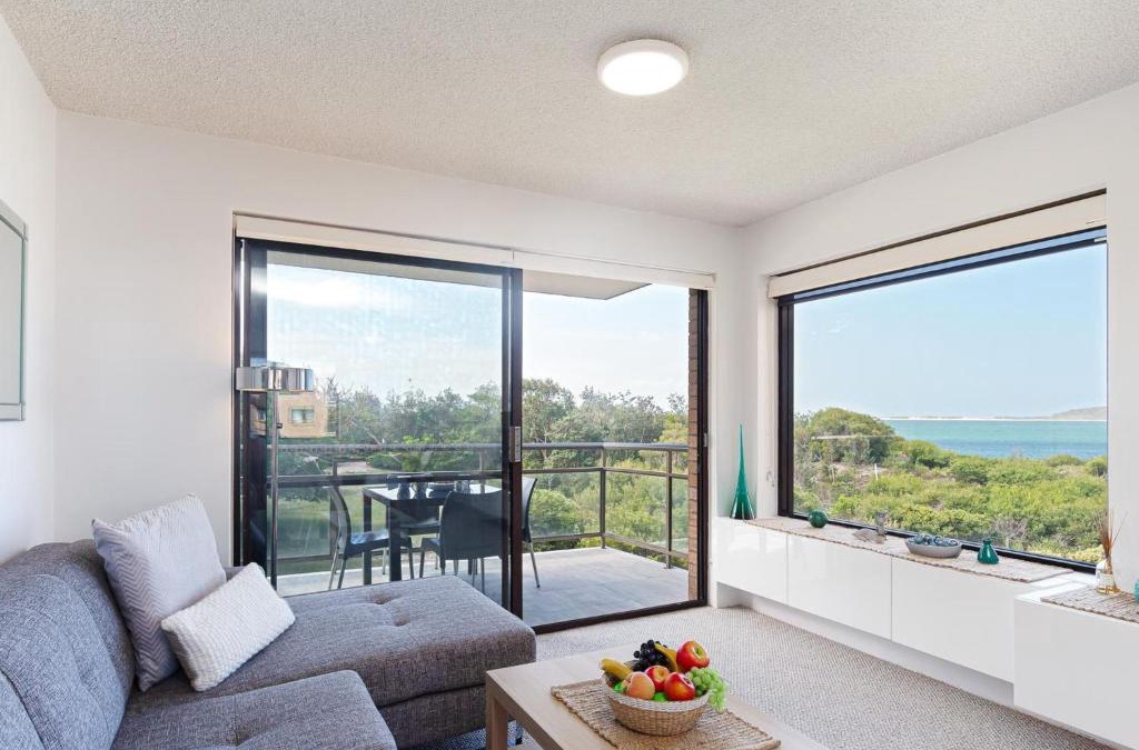 Nelson Bay Apartment | Intrepid 10 water views over Shoal Bay Beach