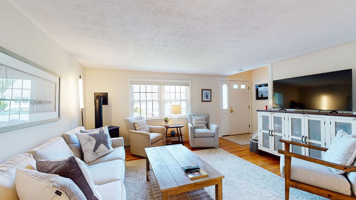 Falmouth House | Inviting duplex with central AC, grill, firepit, & walk to beach