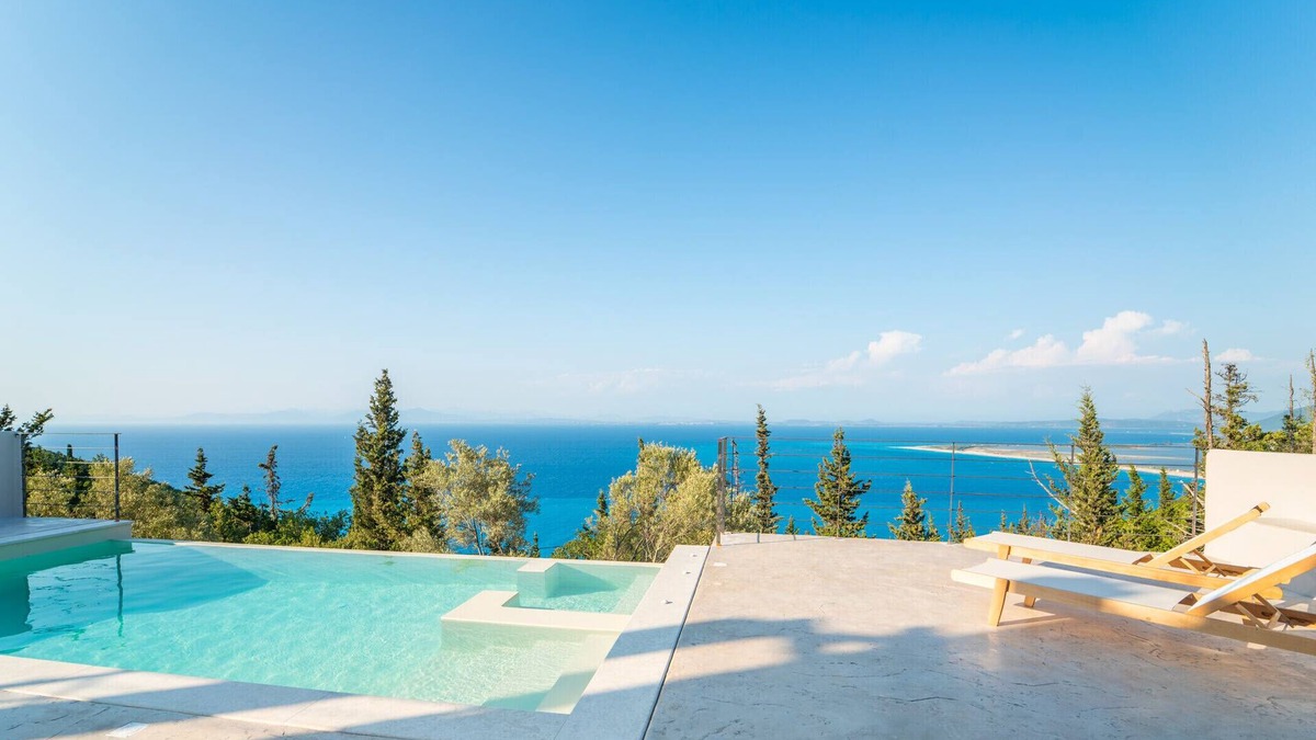 Lefkada Villa | Ionion Theasis Villa, endless sea view, private pool & Jacuzzi