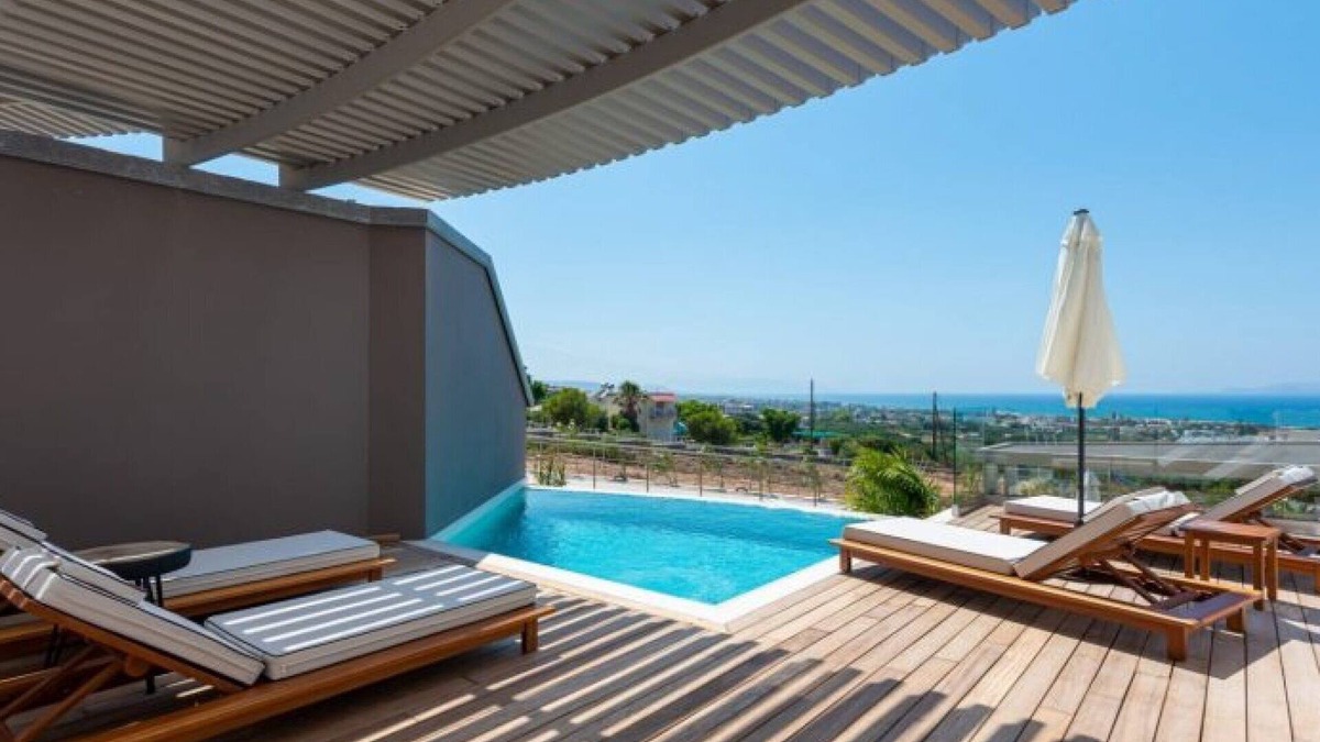 Anissaras House | ISholidays Delight - 2 Bedrooms Sea View Villa with Private Pool