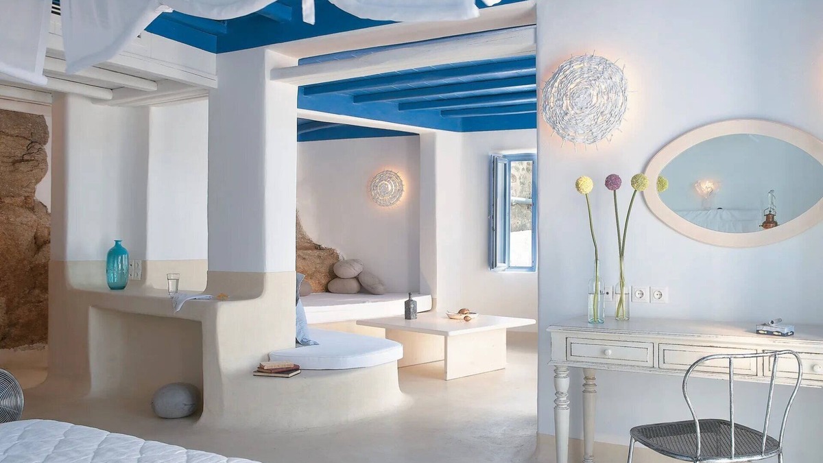 Platis Gialos Villa | ISholidays Mykonos Blu Island Villa Private Pool
