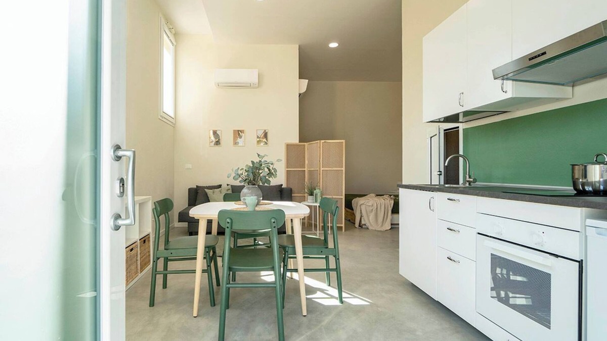 Castel San Pietro Terme Apartment | CASADELFALEGNAME-ABETE-Loft with bathroom-kitchen,3 beds