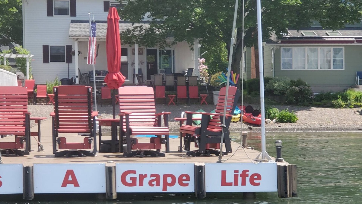 Hammondsport House | Its a Grape Life Renters Paradise, Keuka Lake East Side, level lot, pebble beach
