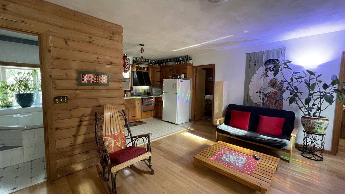 Spencer Apartment | Japanese jacuzzi suite surrounded by state forest! 11 miles south of Ithaca