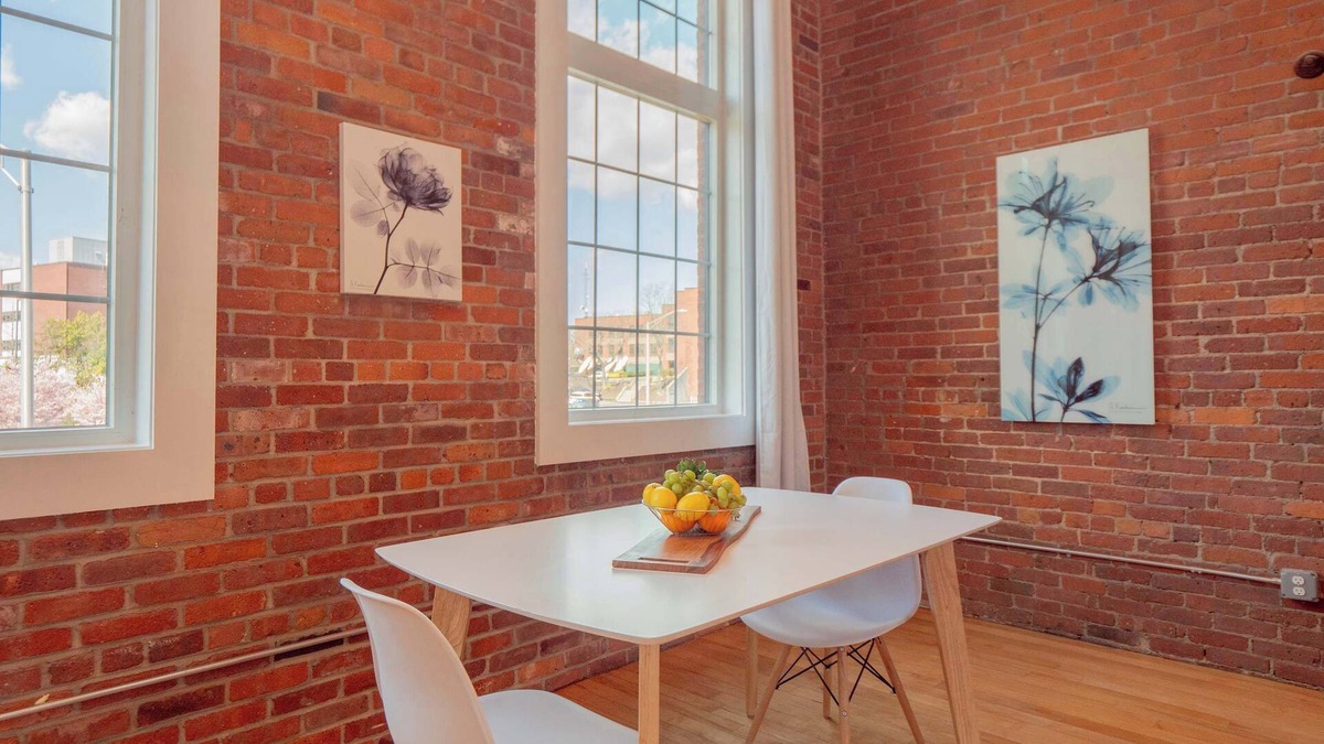 College Hill Apartment | Jennifer's Historic Brick Riverfront Loft Apartment