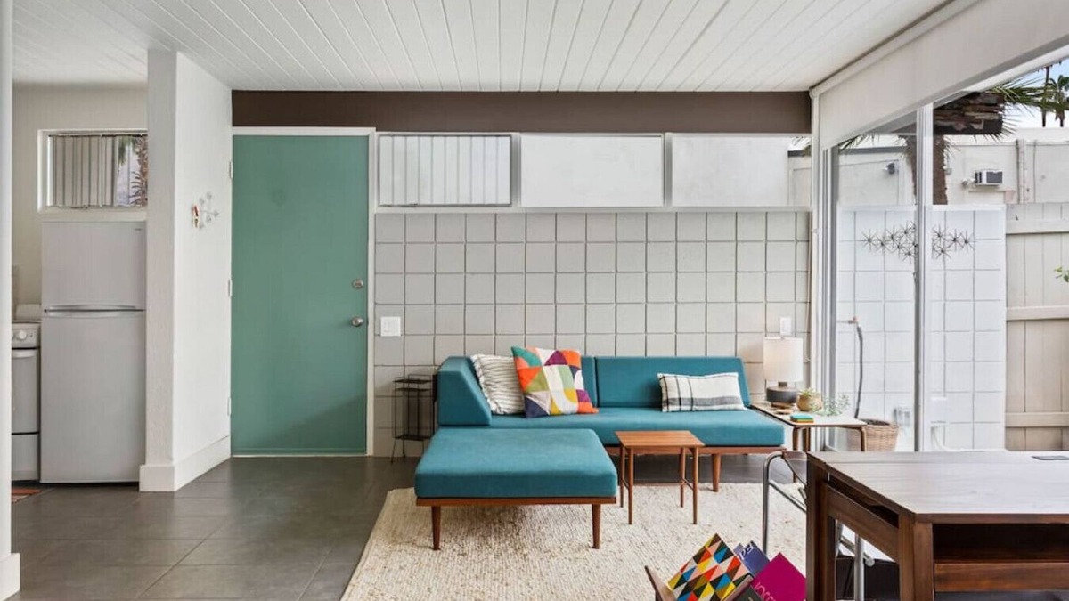 Twin Palms Condo | Jewel Box Mid-Century Bungalow at Ocotillo Lodge