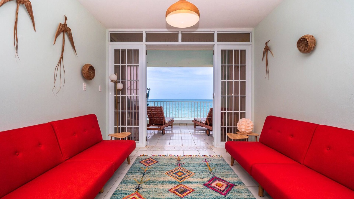 Playa Fortuna Condo | Jewel in the sky, joy on the beach: beachfront penthouse, views of El Yunque