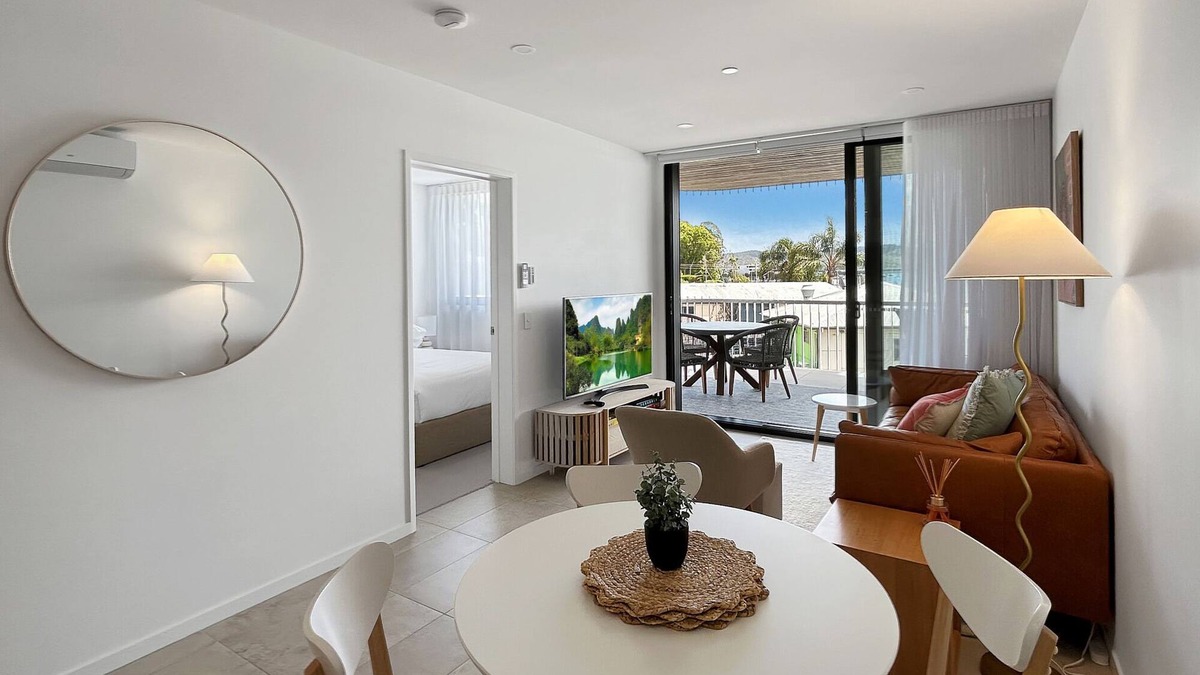 Batemans Bay Apartment | Joy at Ohana: Balcony & Pool Overlooking the Bay