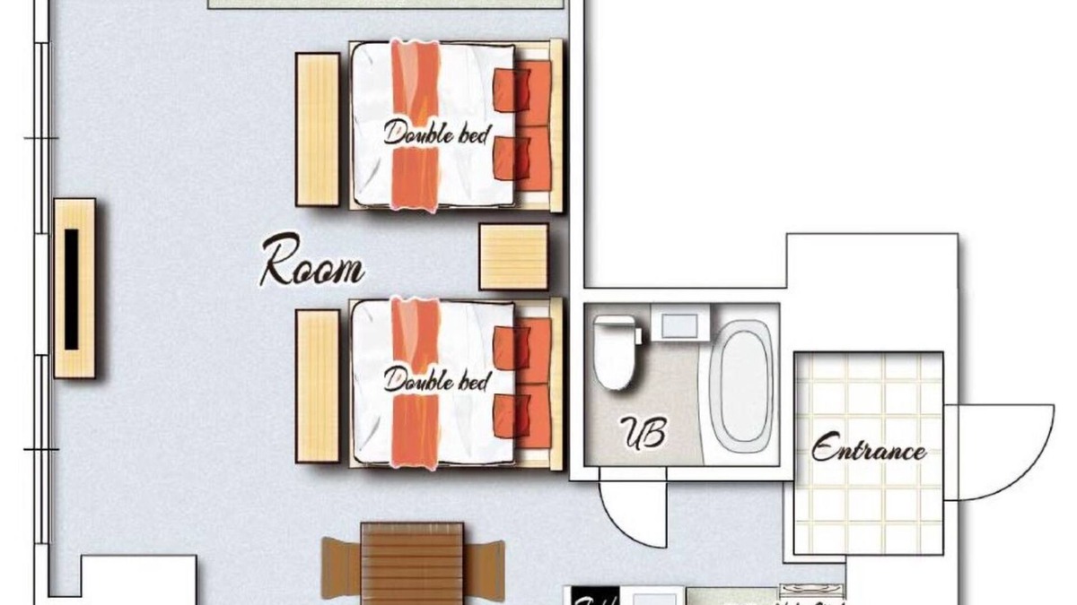 Miyazaki Hotel | Junior Suite Room 2 double beds NonsmokingRoom /Miyazaki Miyazaki