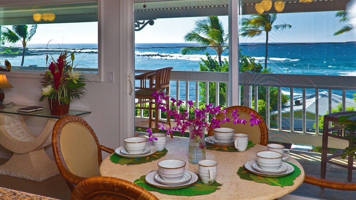 Kahaluu Bay Condo | Kahaluu Bay Across from Snorkel Beach - Awesome Ocean View