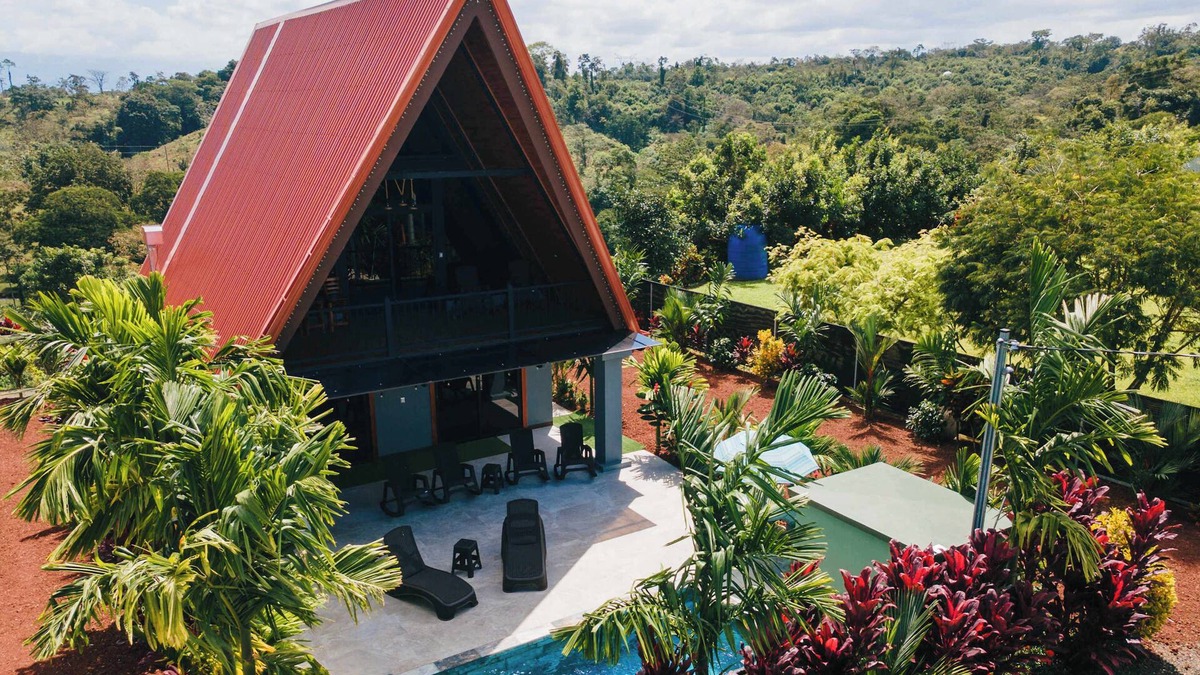Penas Blancas Ski Chalet | Kaluma Arenal Farmstay A-frame Chalet La Fortuna