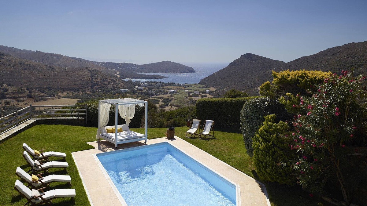 Kato Fellos Villa | Kato Fellos: Luxurious Villa Helias with private swimming pool and gulf view