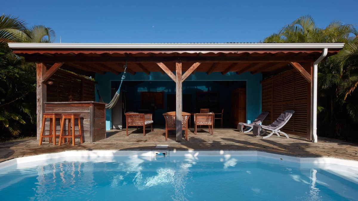 Rifflet Villa | kaz a coco, blue villa with private pool, 2 bedrooms, 2 bathrooms