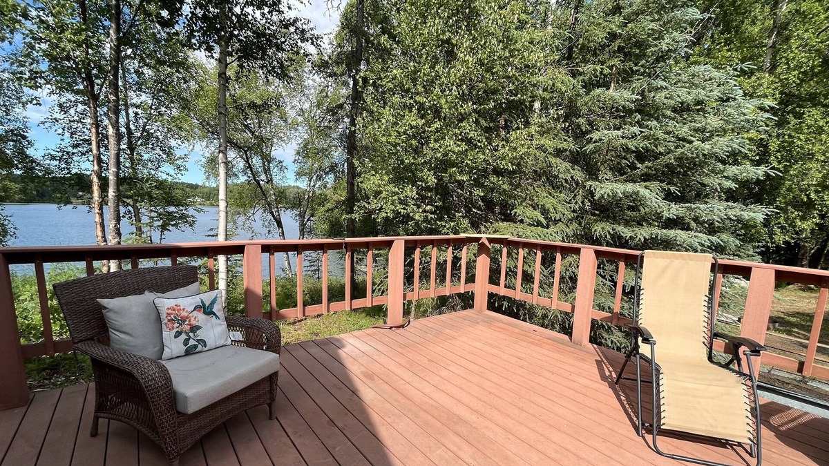 Nikiski House | Kenai Peninsula Lakeside Rental- Daniel’s Lake. 2 Bedrooms, 1 bathroom, 8 acres