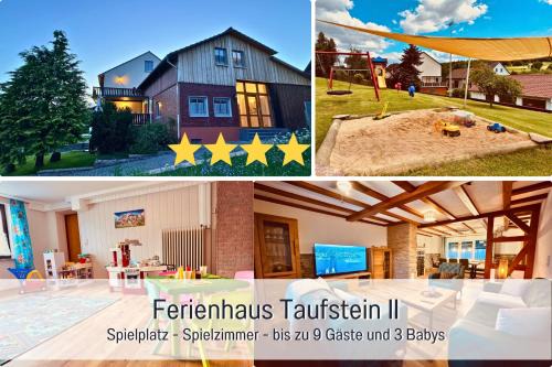 Rixfeld House | Kindertraum - Spielplatz - Spielzimmer - Terrasse mit Grill - Garten - wandern - 3 Schlafzimmer bis 9 Personen - Ferienhaus Taufstein 2