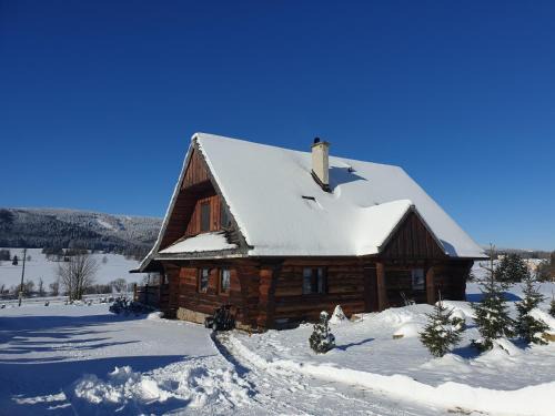 Lasowka House | Komfortowy dom z bali koło Zieleńca z widokiem na góry