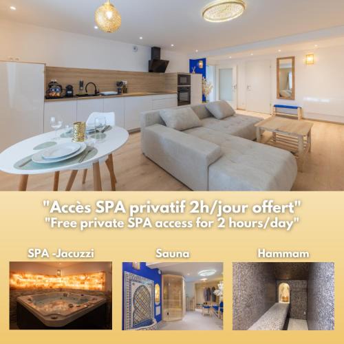 Mittelhausbergen Apartment | L'Andalouse - SPA Privatif - Jacuzzi Hammam Sauna
