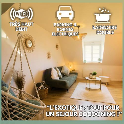 Haguenau Apartment | L'Exotique Baignoire Double Cozy Duplex