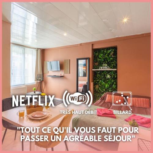 Valenciennes Apartment | L'IMPERIAL - NETFLIX I BILLARD I WIFI I CENTRE-VILLE - Cosy & Confort & Design