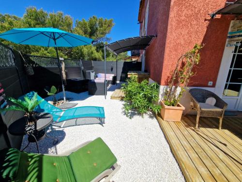 La Capte Apartment | L'Instant Mer - Bord de Mer - Studio avec grand jardin à La Capte