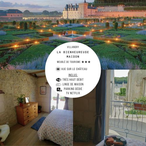 Villandry House | La Bienheureuse Maison, vue sur le Château de Villandry