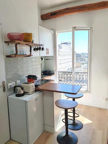 Quartier de la Porte-Saint-Denis Apartment | La Cabane Parisienne - Au centre de Paris - Lumineux - Vue panoramique