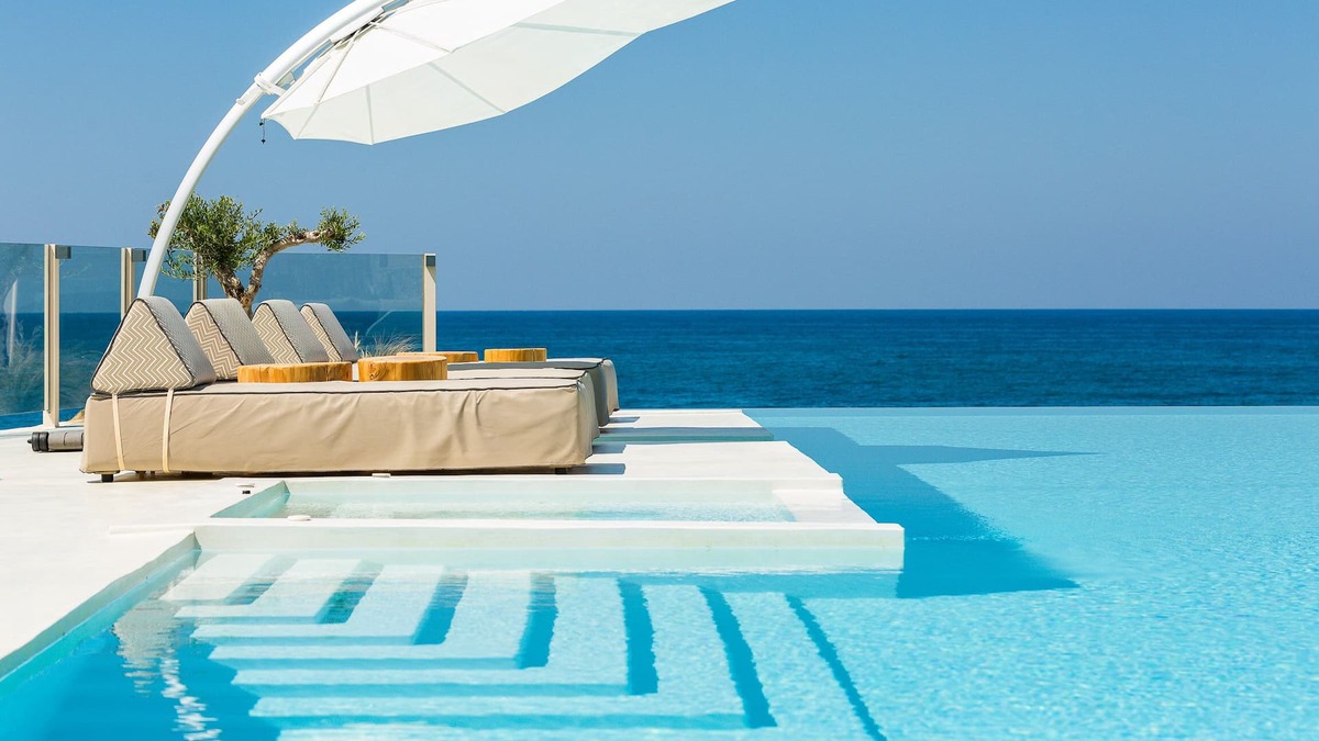 Skaleta Villa | La Casa di Mare, Luxury Beach Front Villa with Private Pool, Whirlpools & Sauna