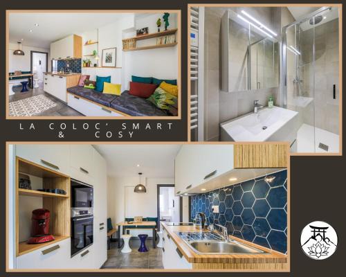Secteur 3 Apartment | La coloc' Smart & Cosy - 4 chambres différentes et privatives sont disponible dans ce T4 de 80m2 en colocation - Jusqu'à 2 personnes par chambre - 1 lit double par chambre