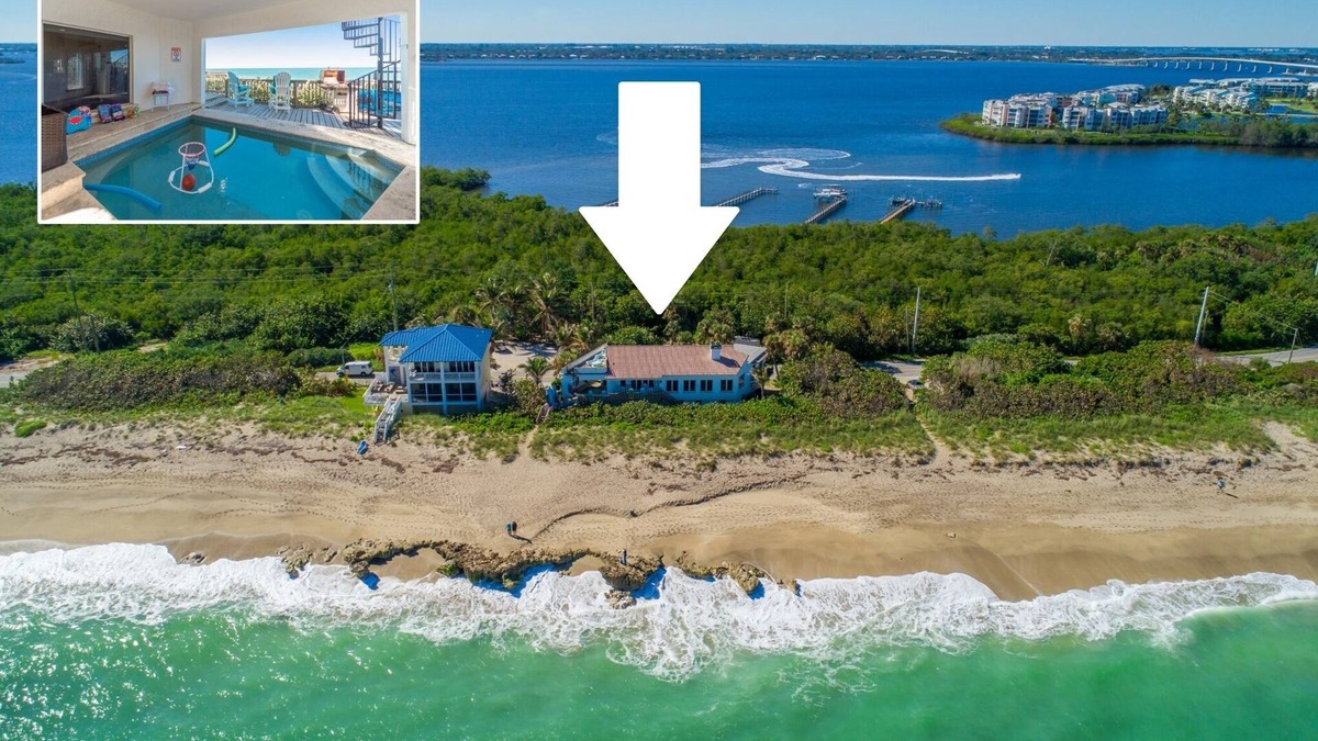 Stuart Villa | La Dolce Vita: Big Beach House w/elevator & heated pool! DIRECTLY ON BEACH