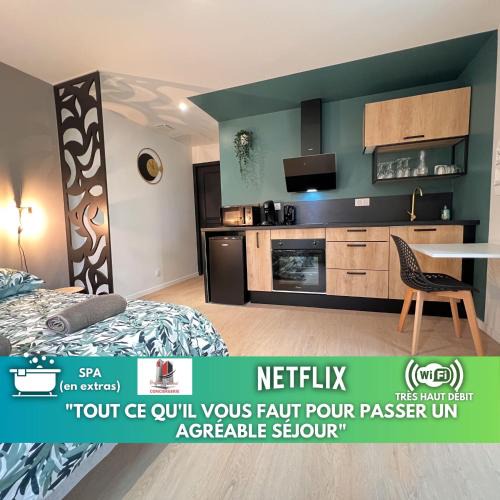 Fontenay-le-Comte Apartment | LA FEUILLERAIE N2-Standingappart-Wifi-Proche ville