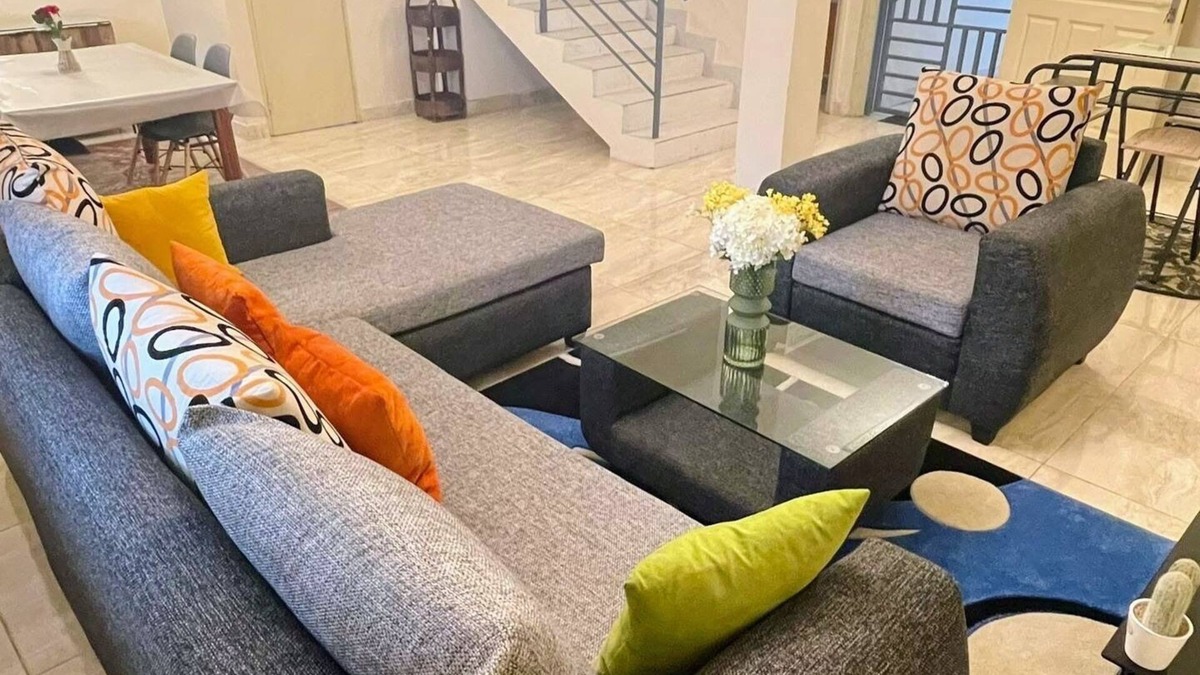 Angre Apartment | La Siesta Abidjan-Charming 2-bedroom Split-Mezzanine level apartment; WiFi-AC.