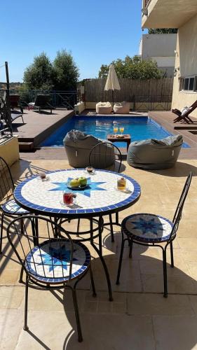 Mateh Yehuda Villa | La Villa Toscana: Pool & Elah Valley vineyard view