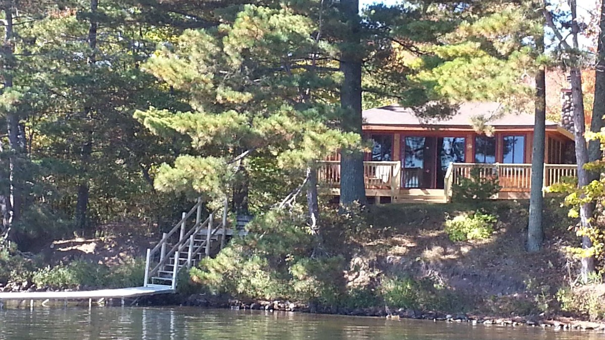 Stone Lake Cottage | Lac Courte Oreilles Waterfront Cottage feet from the lake.