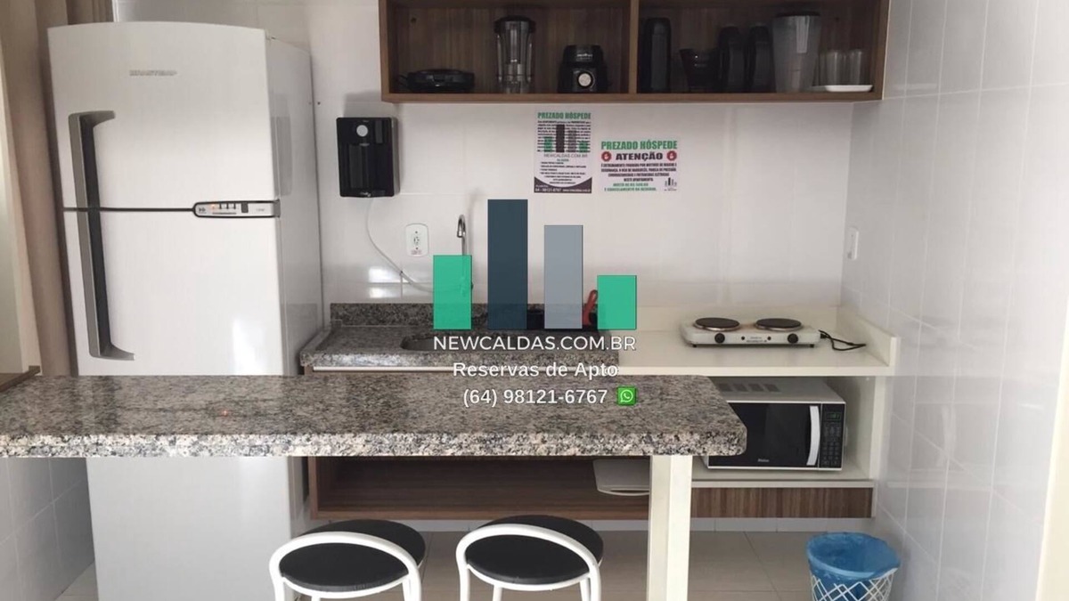 Jardim Paraiso Apartment | Lacqua Diroma Suitable for 05 People - Caldas Novas