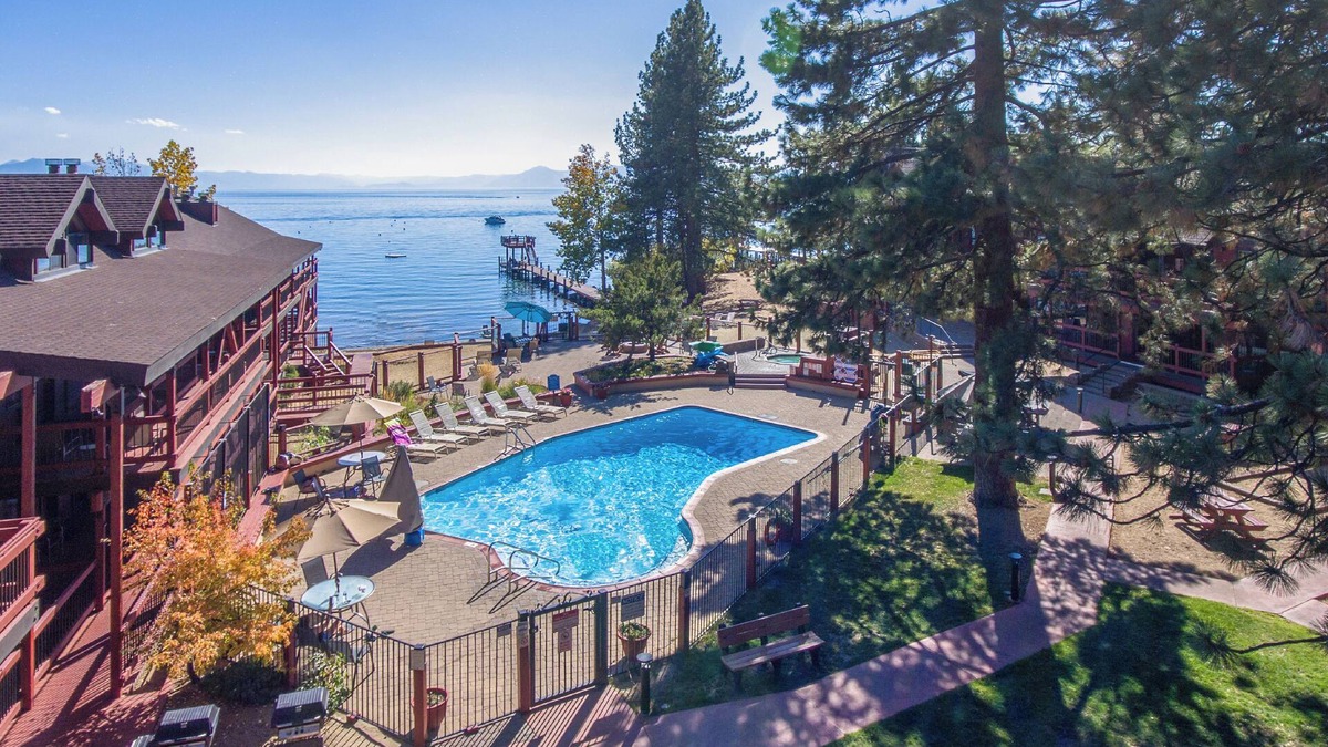Tahoe Vista Apartment | Lake/Beach Front Resort - Pool, Hot Tub, BBQ+ U01