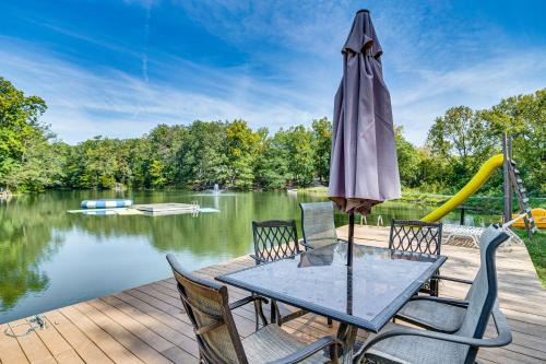 Scipio House | Lake Escape with Hot Tub and Docks in Hope!