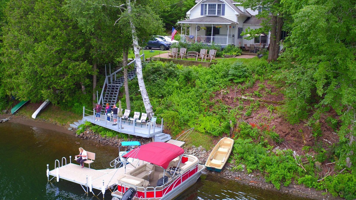 Eden House | Lake front home with in-deck outdoor hot tub and spectacular lake views!