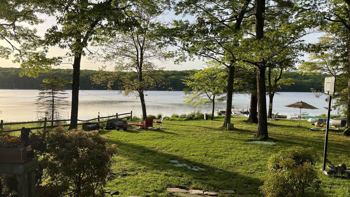 Milford House | Lake front on glacial lake, swimming, boating, fishing. Floating dock