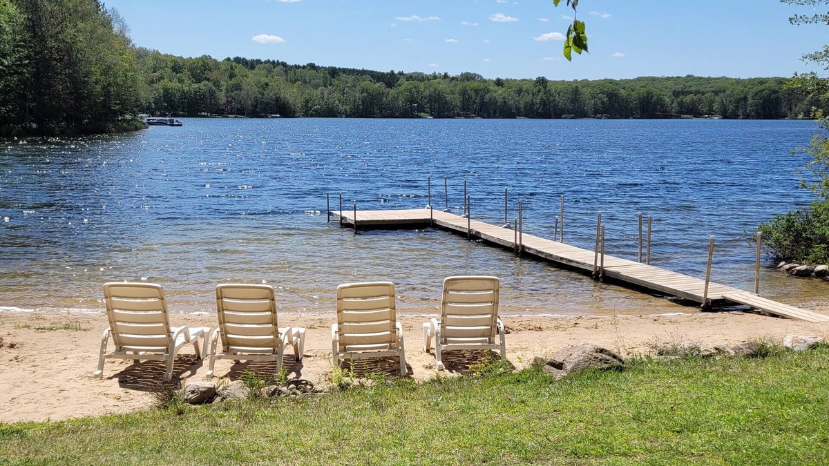 Le Roy House | Lake House with Dock, Sandy Beach & Walking Trails
