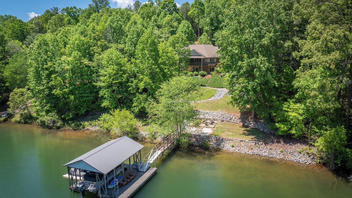 Nebo House | Lake James Retreat: Large Private Lakefront Home