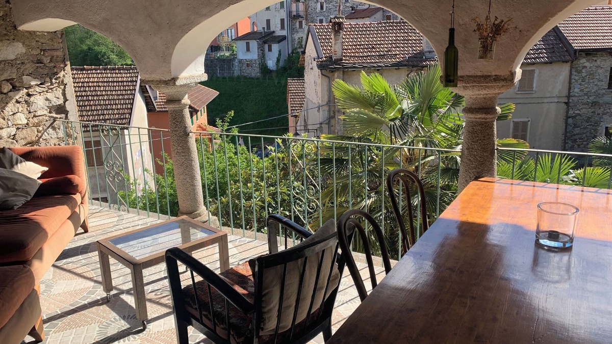 Madonna del Sasso House | Lake Orta: Beautiful & cozy old village house with large loggia & garden