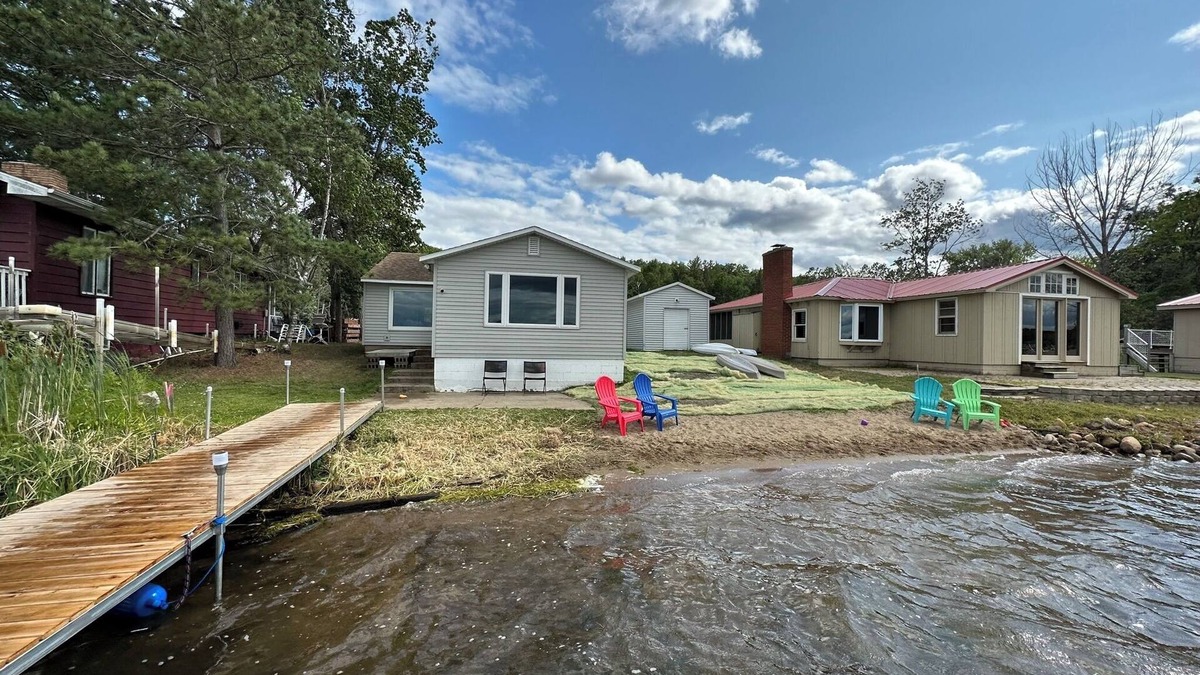 Motley Cabin | Lake Shamineau Retreat with private beach and dock!
