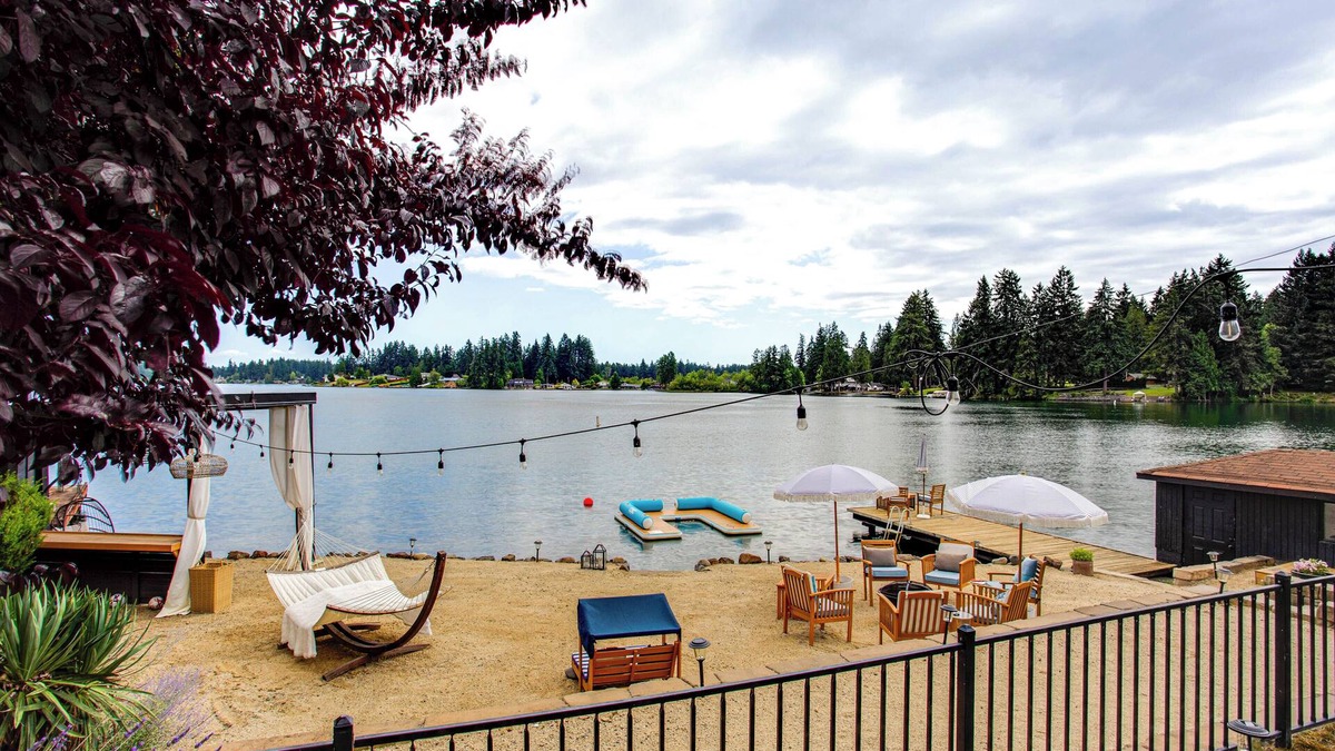 Fort Lewis House | Lake Spanaway Retreat: Home w/Private Beach!