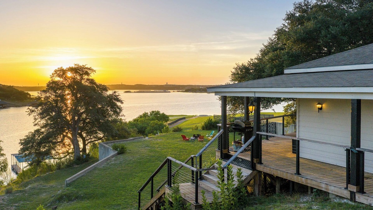 Waterford On Lake Travis House | Lake Travis Lakefront with Hot Tub, Private Boat Dock & Lakeside Parks