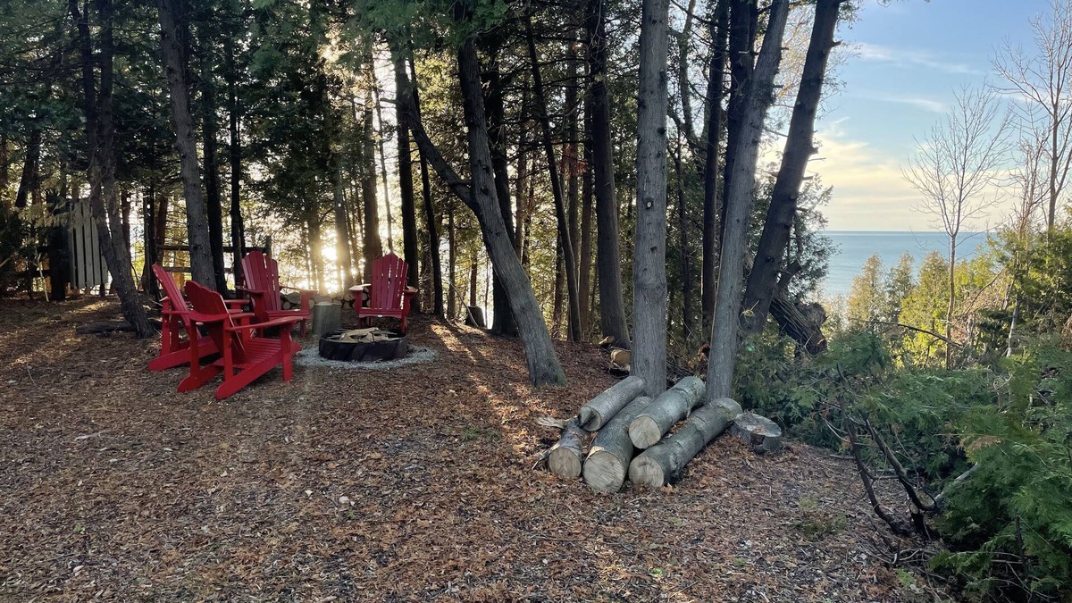 Port Albert Cottage | Lake-view Cottage on the bluffs above Lake Huron. Private Stairs down to beach.